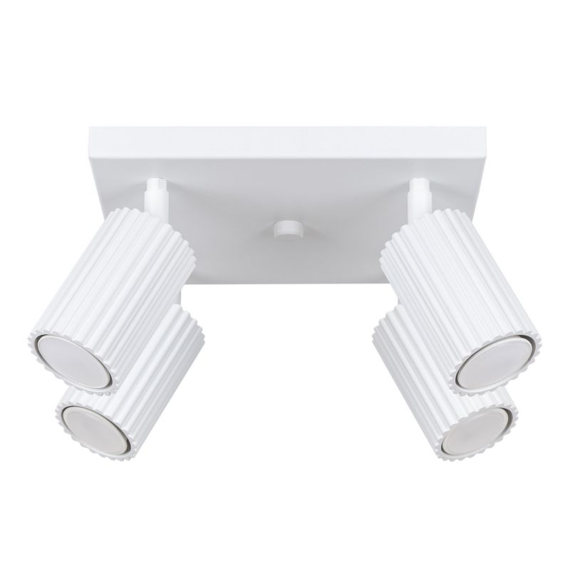 Oprawa sufitowa spot Sollux Lighting Karbon biały 4 x GU10 x IP20 wym: 16,5 x 25 x 25 cm - 1 szt.