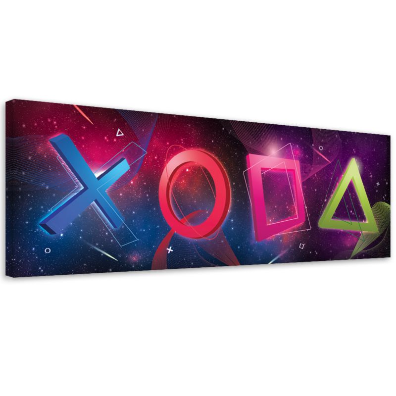 Obraz dla gracza Feeby Kontroler Abstrakcja Kolorowy 90x30cm 1szt