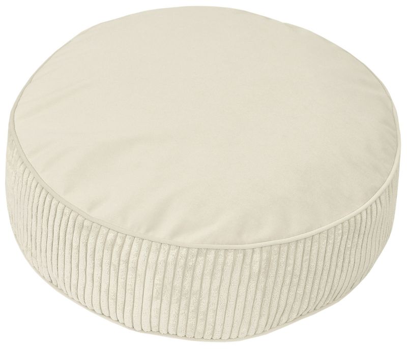 Poduszka pufa do siedzenia dekoracyjna AMPO kremowy 1 szt.