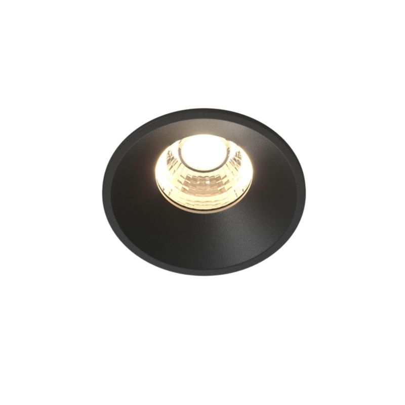 Oprawa sufitowa wpuszczana Maytoni Round czarna LED 7W 3000K 450lm IP20 wym: 5,3 x 6 x 6 cm okrągła - 1 szt.