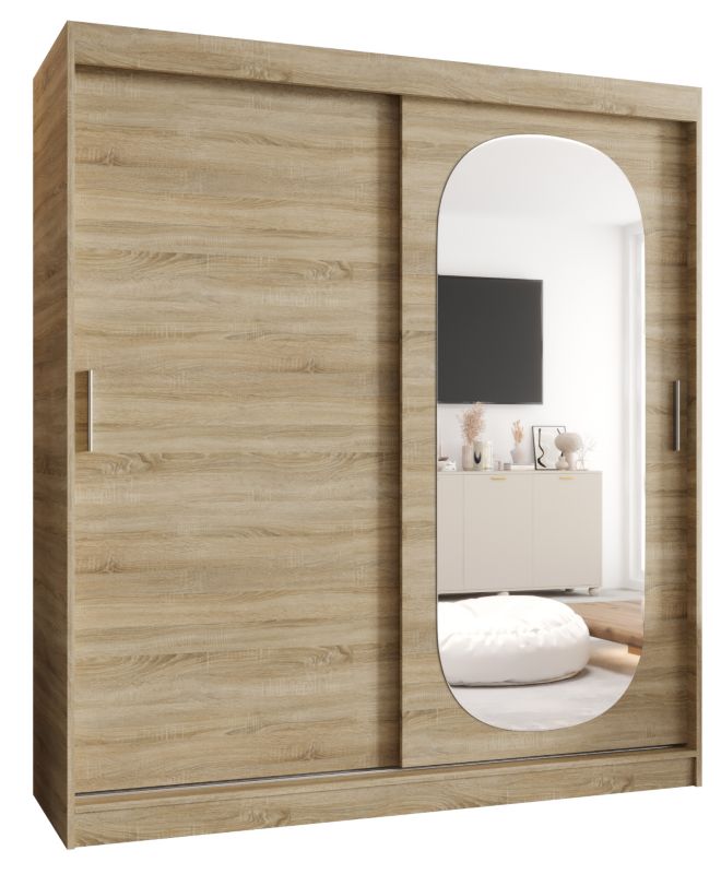 Szafa przesuwna Garderoba Abiks ROYAL 180 dąb sonoma 1szt.