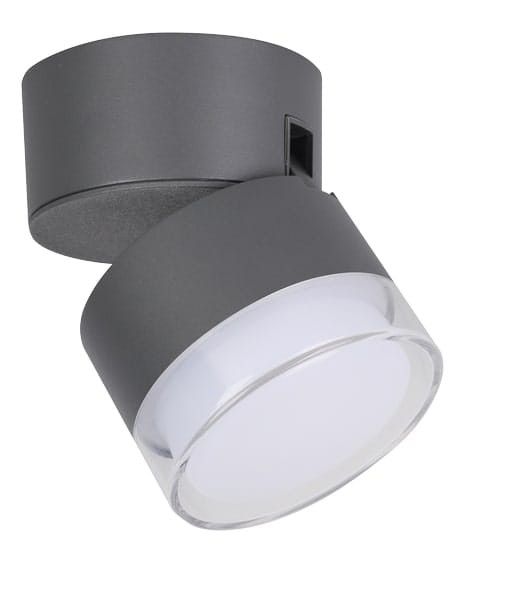 Kinkiet ścienny zewnętrzny Lutec Dropsi antracyt LED 9.5W 2600K-6000K 690lm IP44 wym: 9,4 x 9,4 x 11,5 cm aluminium - 1 szt.
