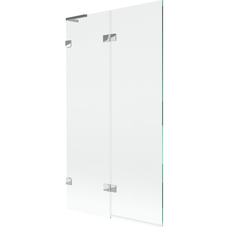 Parawan nawannowy Mexen Lunar L chrom transparentny 100x150 cm 2-skrzydłowy 1 szt