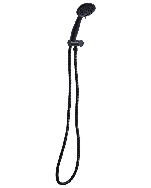 Słuchawka prysznicowa z wężem Macay Czarny 1 szt.