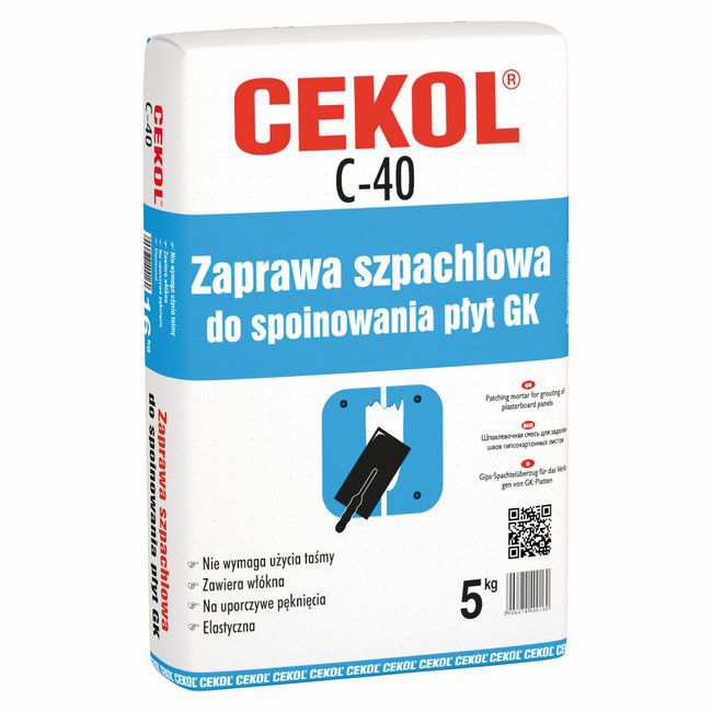 Zaprawa szpachlowa do spoinowania płyt GK Cekol C-40 5 kg