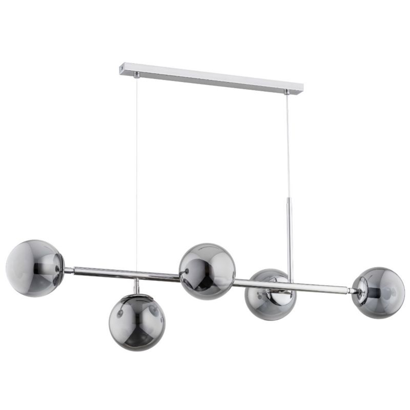 Lampa sufitowa Alfa Dansa chomowano-grafitowa wym: 80 x 110 x 31,5 cm 5xE14 x 40W 1 szt.