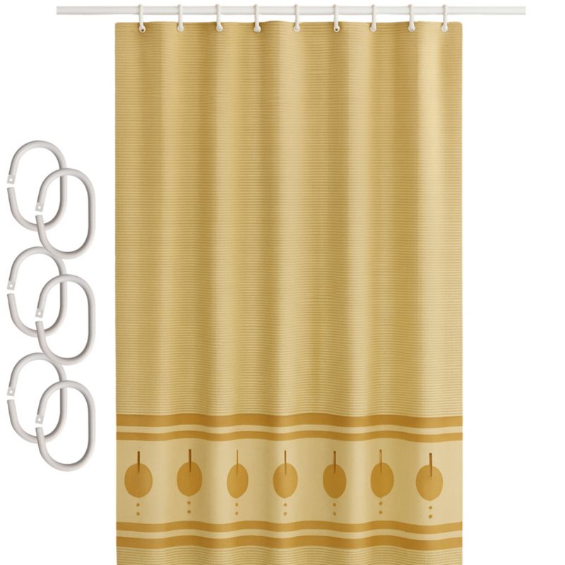 Zasłona prysznicowa Estiva tekstylna 120x200 wzór miodowa 1 szt.