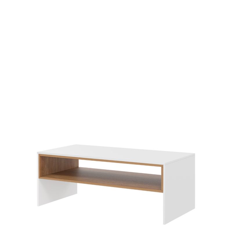 Stolik z półką MIRJAN 24 Trend 06 biały + dąb craft złoty 1 szt.