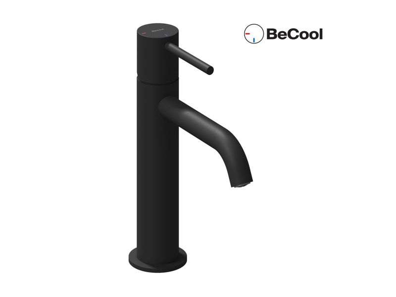 Bateria umywalkowa Ravak stojąca Espirit BeCool ES 012.21BLM 190 mm bez korka, czarny mat 1 szt