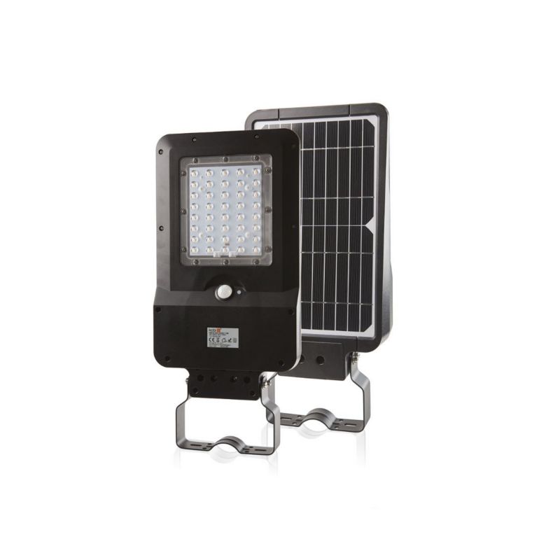 Naświetlacz solarny LED Kobi czarny LED 15W 4000K 1600lm czujnik ruchu IP65 wym: 5,8 x 23,2 x 41,3 cm metal - 1 szt.