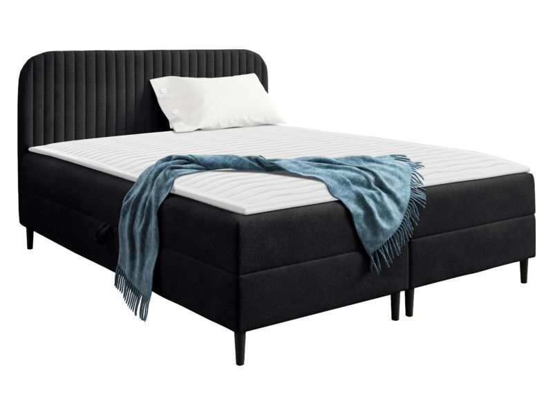 Łóżko kontynentalne MIRJAN 24 Box Best 1 140x200 czarny 1 szt.
