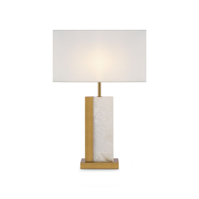 Lampa stołowa Maytoni Bianco mosiężno-złota 1 x E27 x 60W IP20 wym: 67.5 x 22 x 45 cm tkanina - 1 szt.
