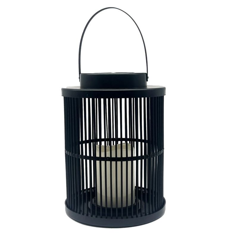 Latarenka ogrodowa Polux Fascino czarna LED 1800K solarna IP44 wym: 25 x 18 x 18 cm tworzywo sztuczne - 1 szt.