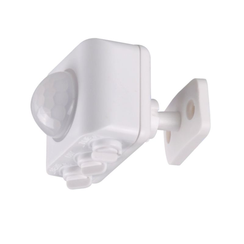 Czujnik ruchu i zmierzchu Polux podczerwień PIR biały do 10 metrów ścienny natynkowy IP20 wym: 4,4 x 4,1 x 5,7 cm - 1 szt.