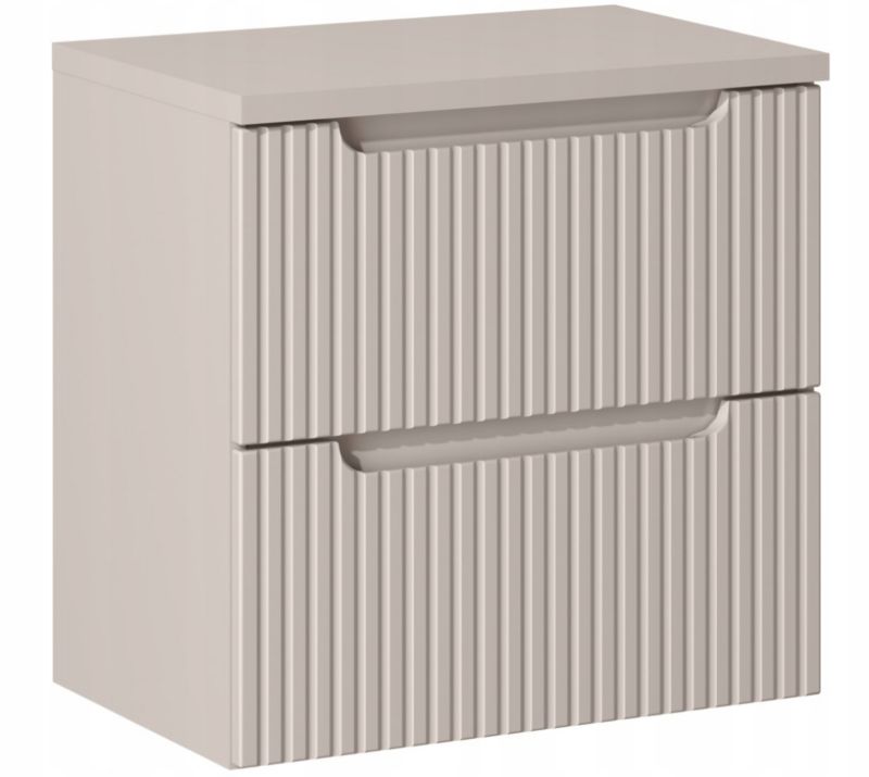 Szafka pod Umywalkę łazienkowa 60 cm Wisząca z Blatem Kaszmir Nova Kaszmir z Szufladami Furnidea 1 szt.