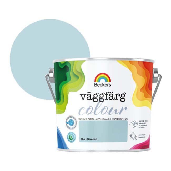 Farba kolorowa Beckers Vaggfarg Colour blue diamond 2,5 l