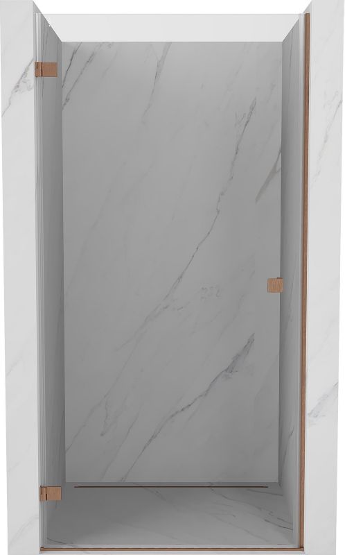 Drzwi prysznicowe uchylne Mexen Lunar-B miedź szczotkowana 70x200 cm 832-070-000-65-00-L 1 szt.