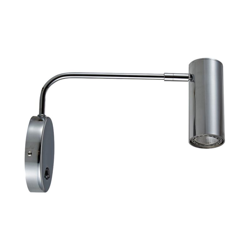 Kinkiet ścienny Zuma Line Tubo Wl chromowany-srebrny styl nowoczesny 1 x GU10 x 50W IP20 wym: 24,6 x 37 cm - 1 szt.