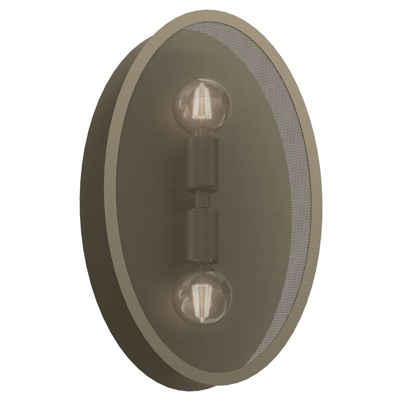 Kinkiet ścienny Luminex Hipnotic tytanowy złoty 2 x E27 x 15W IP20 wym: 46 x 28,5 x 11 cm - 1 szt.