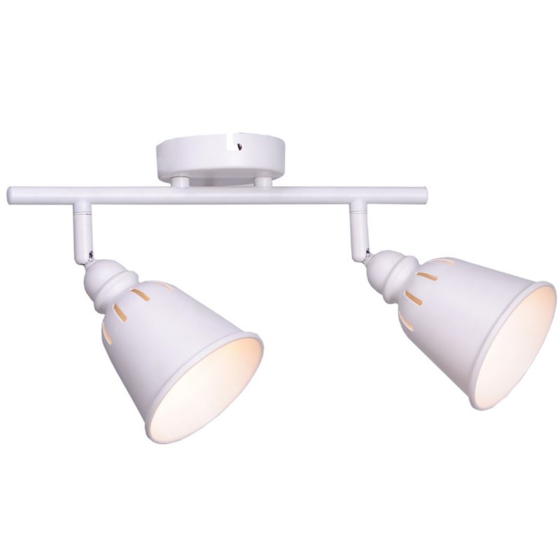 Lampa sufitowa Polux Fiona biała 2 x E14 x 8W wym: 18,5 x 37 x 10 cm - 1 szt.