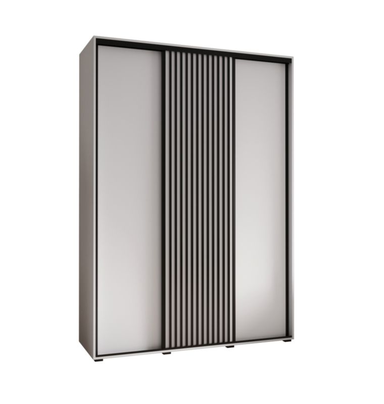 Szafa przesuwna Garderoba Abiks Lanko 1 180 gł. 45 biały/biały 1 szt.