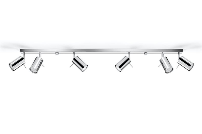 Reflektor sufitowy Sollux Lighting Ring chromowany 6 x GU10 x 40W IP20 wym: 117 x 16 cm - 1 szt.