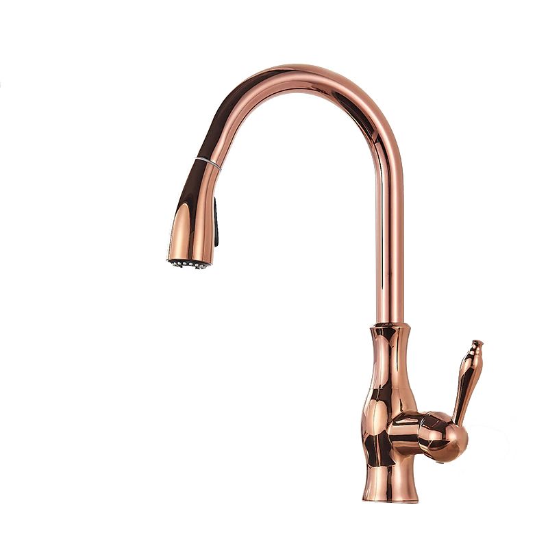 Bateria kuchenna Lauferi ATALANTE z wyciąganą wylewką różowe złoto 1 szt.