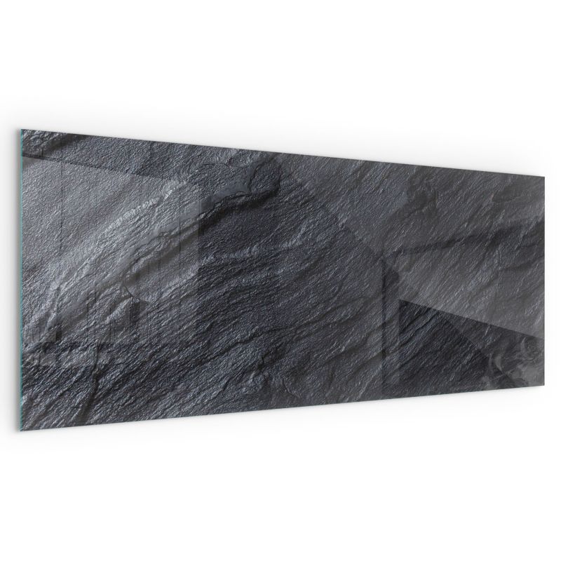 Podkładka Szklana Wallfluent 125x50 cm Ochrona Podłogi przed Kominkiem Tekstura kamiennej powierzchni 1 szt.