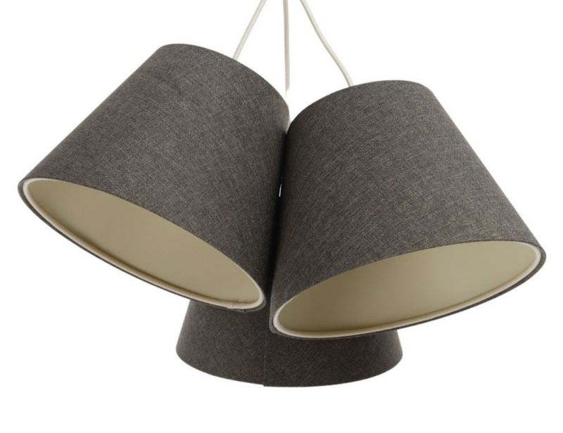 Lampa Bps Koncept wisząca ENTURO TRIO szara 1 szt