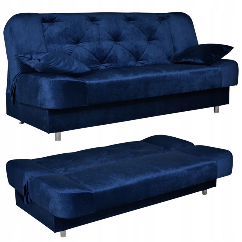 Kanapa do salonu rozkładana Family Meble Sara Karo granat 1szt