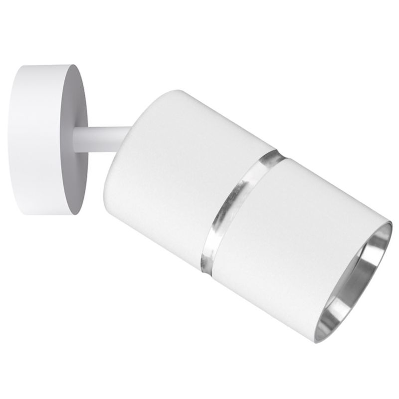 Kinkiet ścienny Polux Bamboo biało-srebrny 1 x GU10 x 10W IP20 wym: 16,3 x 5,5 x 5,5 cm - 1 szt.