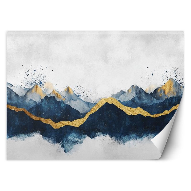 Fototapeta Feeby Abstrakcja Złoto Niebieski Nowoczesny 100x70 1 szt