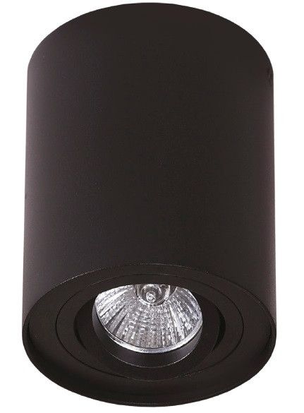 Reflektor spot Maxlight Basic Round czarny 1 x GU10 x 50W IP20 wym: 12,5 x 9,5 x 9,5 cm - 1 szt.