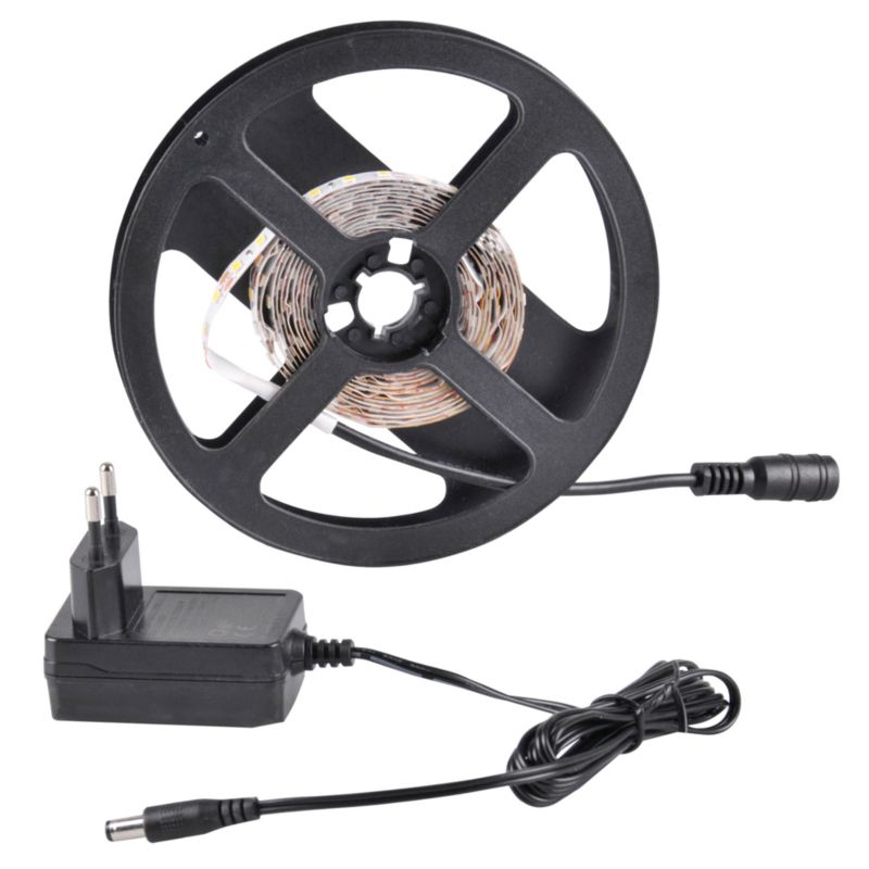 Zestaw taśma LED Sanico Goldlux 12V 18W 240 LED 2m neutralna 4000K + zasilacz IP20 - zasilacz / IP20 - taśma - 1 szt.