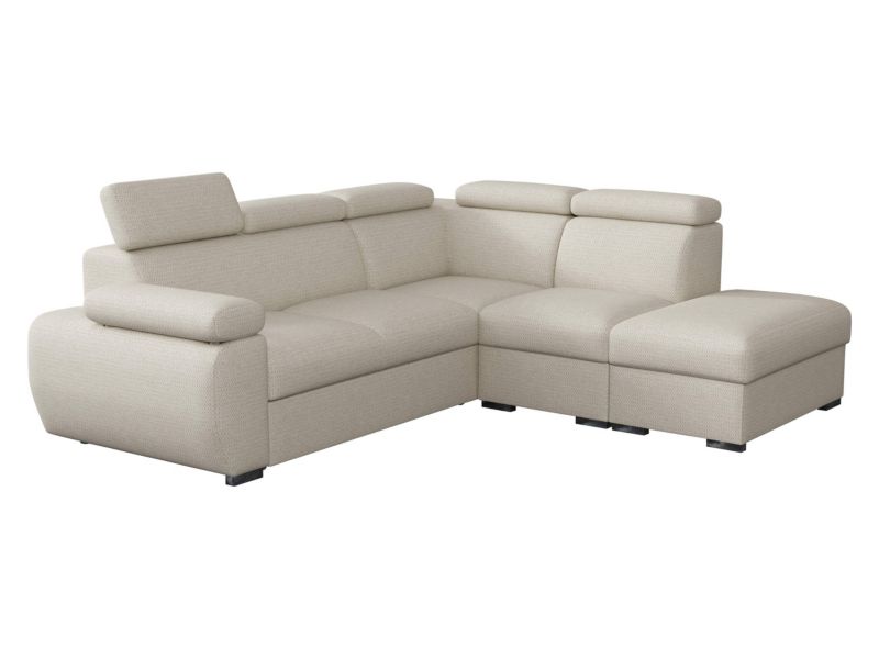 Narożnik z funkcją spania MIRJAN 24 Boston prawy 2R+R+1P(65) beżowa plecionka 1 szt.