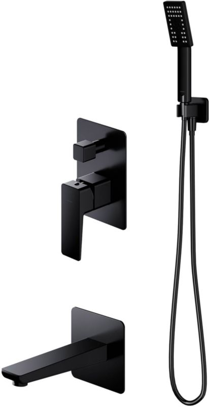 Zestaw wannowy podtynkowy Omnires Alton czarny