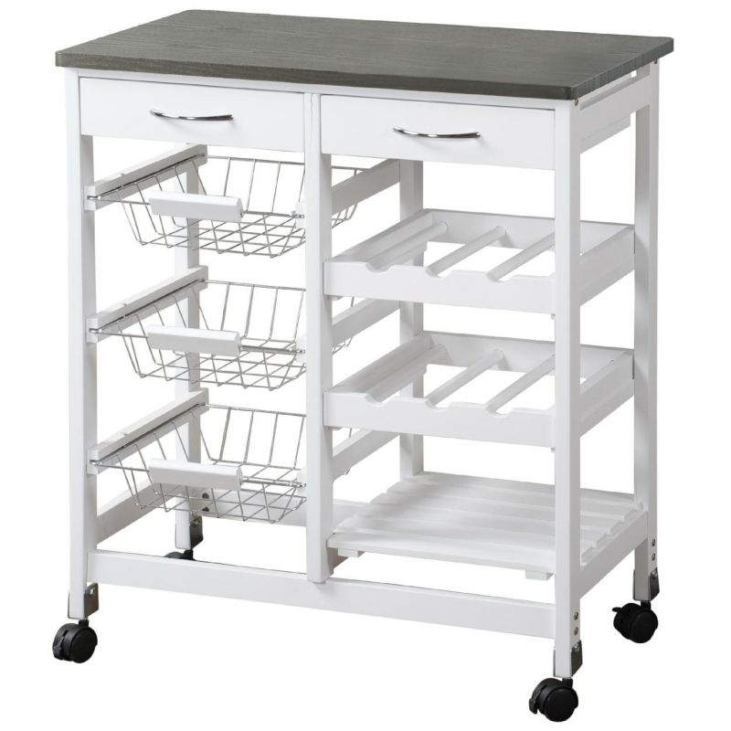 Wózek kuchenny KESPER na kółkach z wysuwanymi koszami 1 szt.