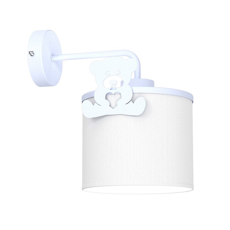 Kinkiet Luminex Sweet niebiesko-biały z misiem 1 x E27 x 15W IP20 wym: 25 x 18 x 25 cm - 1 szt.