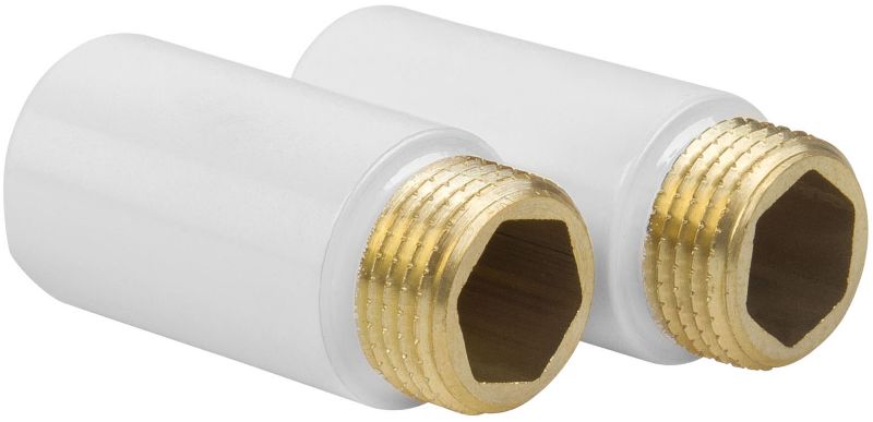 Przedłużka 1/2" 4 cm 2 szt. biała