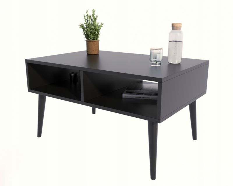 Ława Matkam stolik ISLA 100 cm Per czarny-czarny 1 szt.