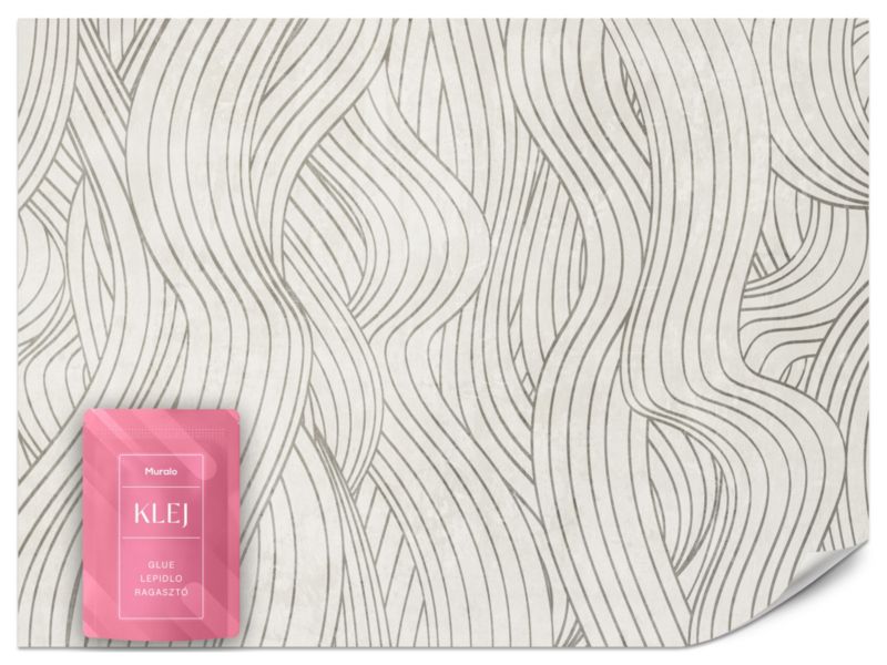 Fototapeta Muralo Falowany Beżowy Wzór 200x140 cm 1szt.