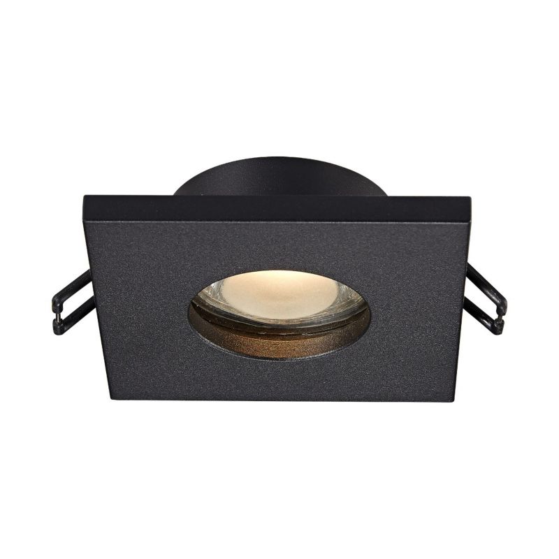 Oprawa sufitowa wpuszczana Zuma Line Chipo łazienkowa czarna 1 x GU10 x 50W IP54 wym: 3 x 8,5 x 8,5 cm kwadratowa - 1 szt.