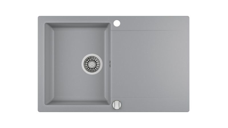 Zlewozmywak Teka Clivo 45 b-tq 78x49,5 cm, aluminium, odwracalny z ociekaczem, 1 szt.