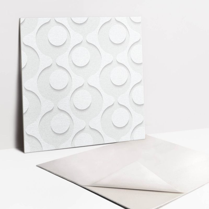 Kafelki samoprzylepne Tulup 30x30 cm Regularne okręgi 9 szt.