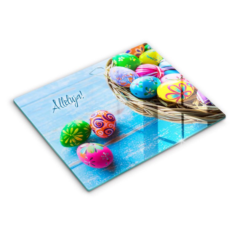 Szklana deska do krojenia Wallfluent 40x52 cm Wielkanoc Alleluja 1 szt.