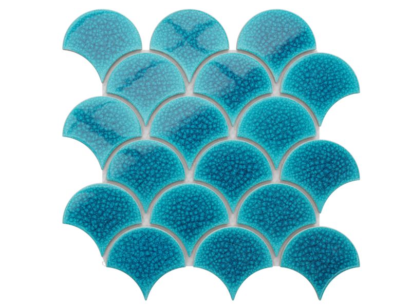 Mozaika ceramiczna Ilcom Fish Scale deep blue niebieska 28.5 x 29.0 cm 1 szt.