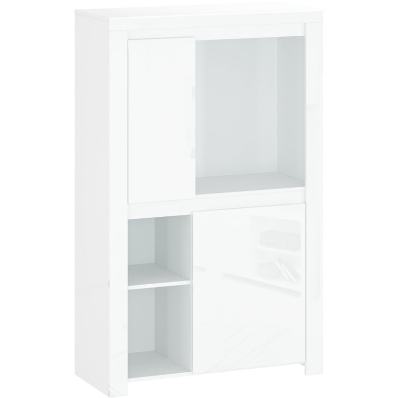 Regał Dwudrzwiowy FLARE Mebel Elite do Pokoju Młodzieżowego 98 cm Biały 1 szt