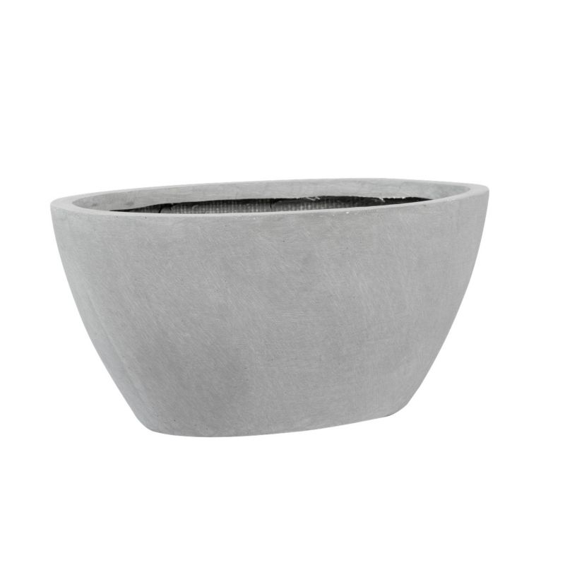 Doniczka Lechuza Z Włókna Szklanego Na Taras Do Domu D108A Szary beton 1 szt