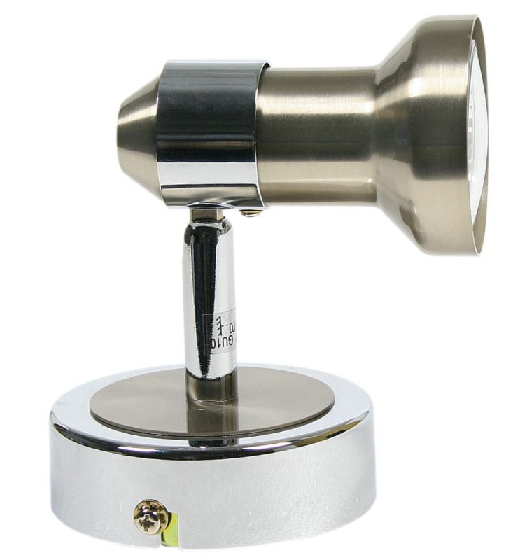 Kinkiet ścienny Candellux Arkon chromowany srebrny 1 x GU10 x 50W IP20 wym: 10 x 8 x 13 cm - 1 szt.