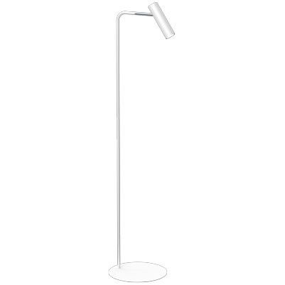 Lampa podłogowa stojąca Luminex Axion biały mat-chromowana nowoczesna 1 x GU10 x 8W wym: 159 x 34 x 34 cm - 1 szt.